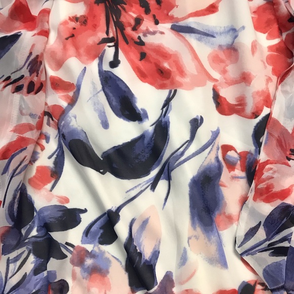 Chetta B dress long Mixed Media Maxi,navy/red.NWT - Picture 10 of 11